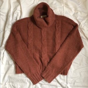Cashmere-like cropped sweater